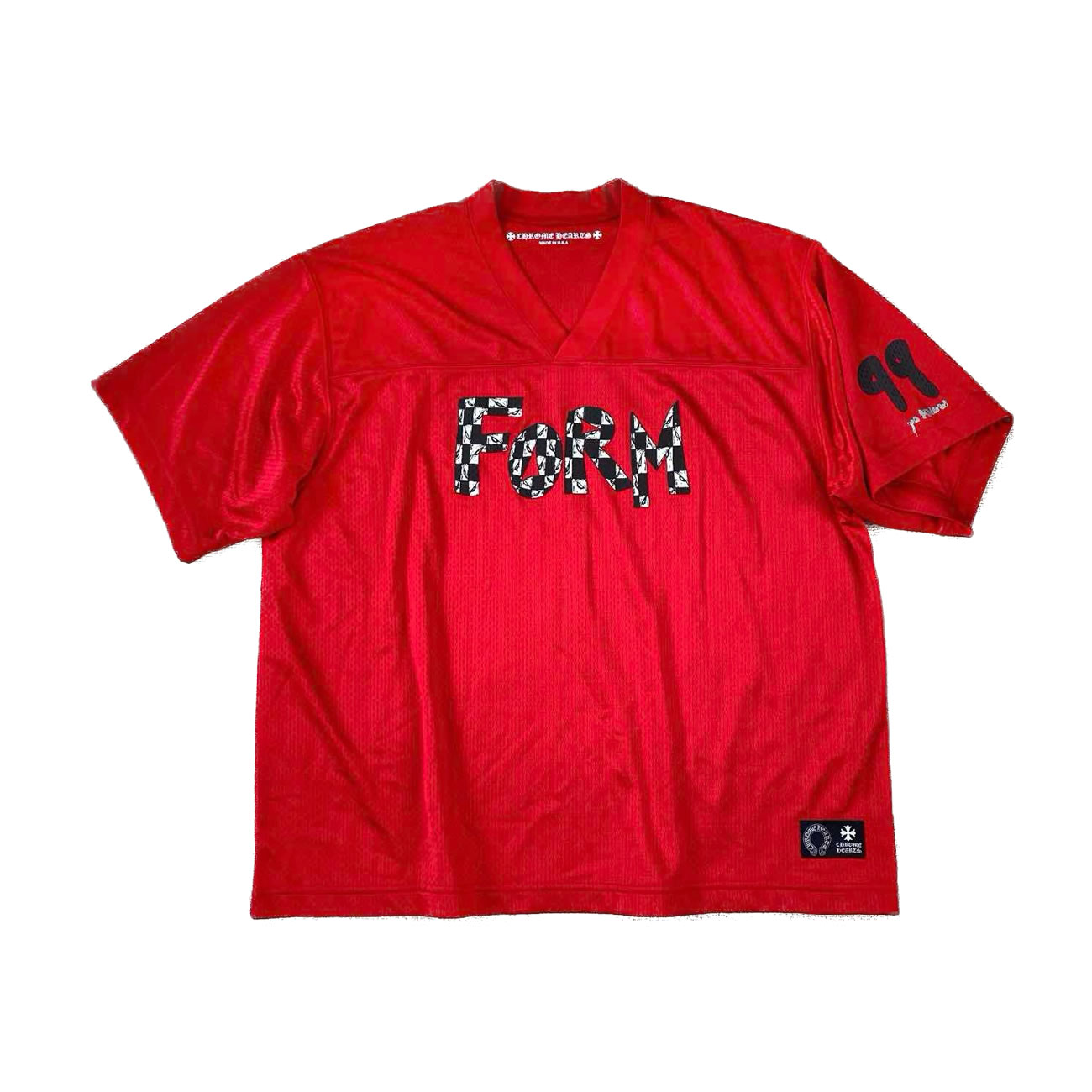 Chrome Hearts 99 Form Matty Boy Mesh Red Jersey (3) - newkick.cc